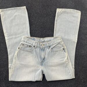Vintage Levis 545 Jeans Womens Small Light Wash Blue Bootcut Y2K Denim